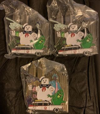 Ghostbusters 3 Pin Set - 4 1/2 " - Little League World Series Pins - Ca 21