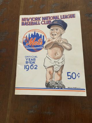 1962 York Mets Yearbook Roster Date April 13