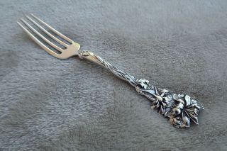 Columbine By Paye And Baker 5 7/8 " Long Sterling Tea Fork No Mono