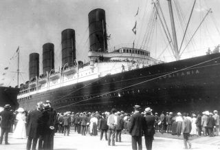 1907 - Rms Lusitania Arriving In York For The First Time - British Ocean Liner - C