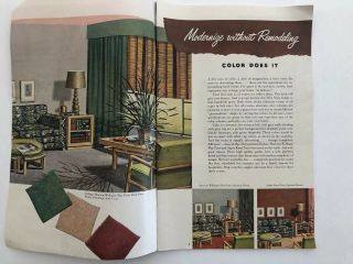 1950 Sherwin - Williams Home Decorator Guide Brochure Book Vtg 3