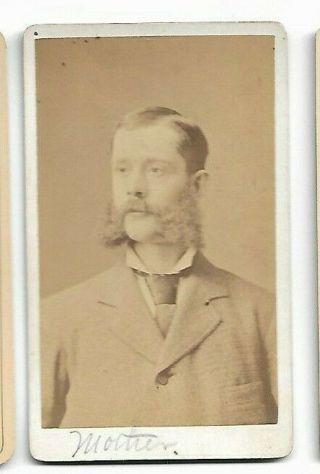 Vintage Cdv - Unknown Man By C R B Claflin Photographer Worcester,  Ma (217)