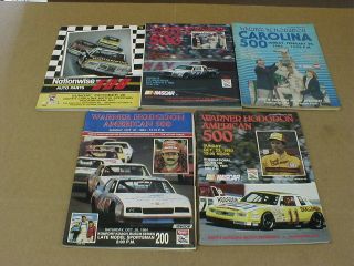 5 American 500 North Carolina Motor Speedway Nascar Racing Programs 1982 - 1985