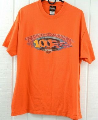 Harley Davidson Shirt 100 Year Anniversary 2003 Sovie 
