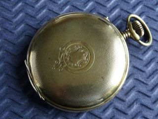 1940s Full Hunter Gents Pocket Watch.  REGO Chronometer.  Antique 3