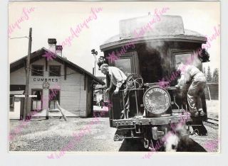 Vintage 5 " X7 " Photo Train D&rgw Durango Silverton Railroad 15 Cutler Photograph