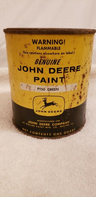 Vintage John Deere Pt50 Paint Can 1964 (quart)