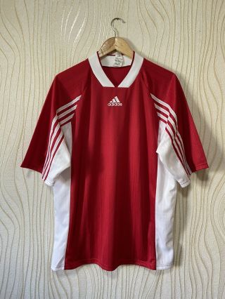 Adidas 90s Football Shirt Soccer Jersey Vintage Adidas Red Sz L