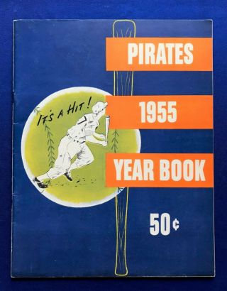 1955 Near Pittsburgh Pirates Roberto Clemente Rookie Yearbook Program