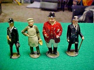 Vintage 1930s/40s Lead Figures (4) Made In England