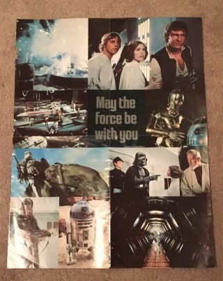 1977 Vintage Star Wars Poster - May The Force Be With You