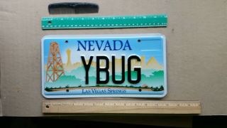 License Plate,  Nevada,  Las Vegas Springs,  Vanity: Ybug,  Vw Bug,  Ladybug