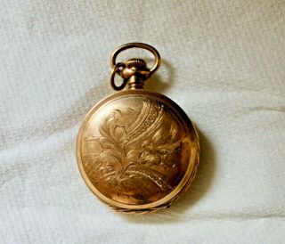 Antique 1871 Elgin Ladies Gold Filled Hunting Case Pocket Watch
