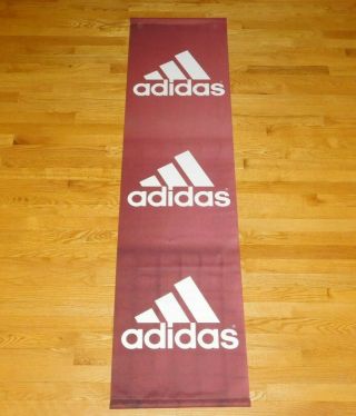 Vintage Large Adidas Banner Sign Sneaker Shoe Store Promo Display Wall Window Ad