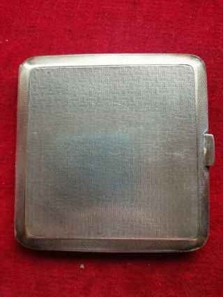 Solid Silver Cigarette Case Hallmark London 1929 Pagett And Barham