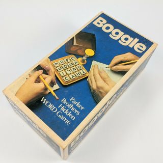 Vintage 1970s Boggle 3 - Minute Word Game Complete Parker Bros
