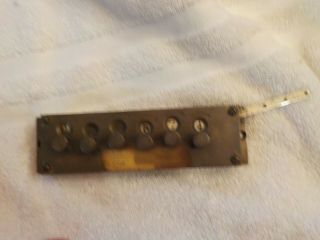 Vintage Brass Elm City Counter Train Trolley Counter The C.  J.  Root Co.  Bristol Ct.