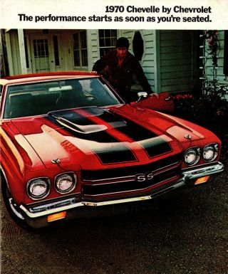 1970 Chevrolet Chevelle Vintage Sales Brochure 16 Pages