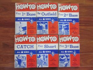 1941 How To Play Baseball All Star Series Major League Baseball Players Booklets