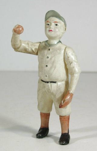 1930s Celluloid Baseball Player / Pitcher Toy Pre War Figure Made In Japan Toy