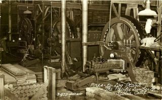 Pres - To Log Plant,  Pacific Lumber Co. ,  Scotia California,  Rppc,  Vintage Postcard
