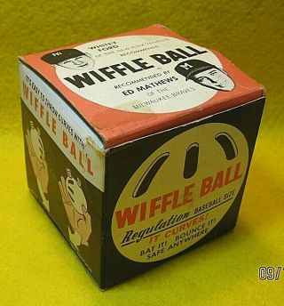 1960s Whitey Ford / Eddie Mathews Wiffle Ball Regulation Baseball Size