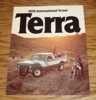 1978 International Harvester Scout Terra Sales Brochure 78