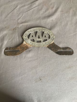 Pottstown Aaa Auto Club License Plate Topper