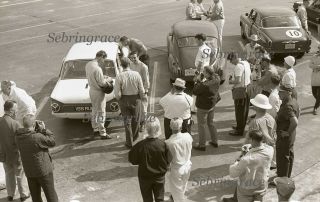 1964 Sebring 3 hr Race - Dan Gurney & Jim Clark by Cortinas - 2 Negs (440 & 441) 2