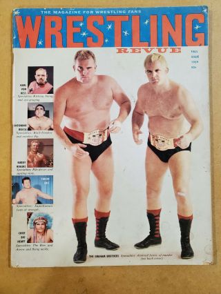Vintage Wrestling Revue First Issue - Fall 1959 - Graham Brothers