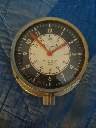 Vintage Airguide 7 Jewel 8 Day Marine Boat Clock