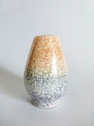 Vintage Hungarian Pottery,  Ceramic Vase,  Mid - Century Modern Pottery