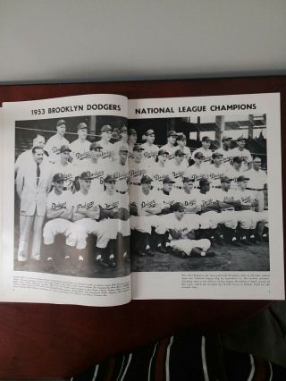 1953 World Series Program - York Yankees vs Brooklyn Dodgers 3