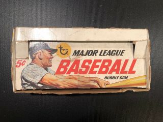 1967 Topps Baseball Cards Mlb Empty Display Box