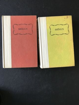 Shogun By James Clavell (1975,  Hardcover) Vintage Book Set Volume 1&2