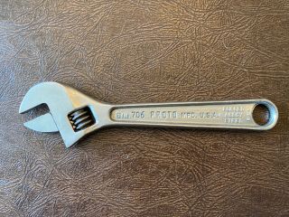 Vintage 6 " Proto Professional Usa Tools No.  706 Adjustable Wrench