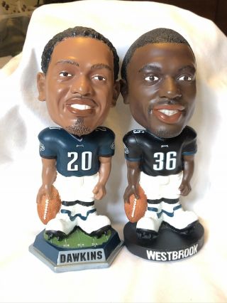 Brian Westbrook & Brian Dawkins Philadelphia Eagles Bobble Heads (knuckleheads)