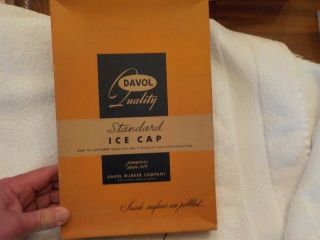 Vintage Davol Rubber Co.  Standard Ice Cap 402 Ice/hot Water Bottle
