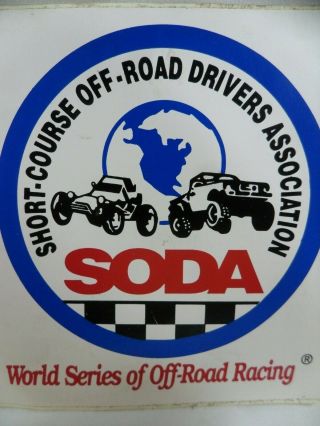 Soda Short Course Off Road Drivers Association Vintage 80 