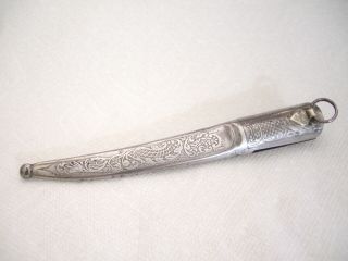Antique Dahlgren Or Eskilstuna Scabbard For 4 1/2 To 5 " Blade Knife Dagger