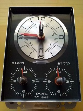 1971 Ge Americana Range Clock Timer Control Wb19x73 Vintage Oven Stove