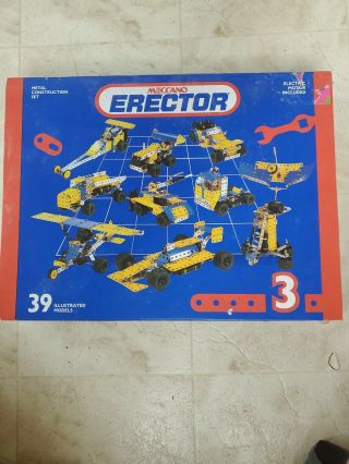 Meccano Erector Set 3 And Erector Set Multi - Model 3501 Bundle