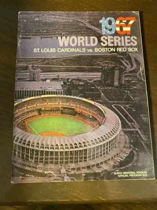 1967 Mlb World Series Official Program St.  Louis Cardinals Vs Boston Red Sox