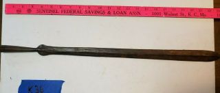 Huge African Ancient Iron Socketed Spear Head Antique 23 " Lance K36 Pike