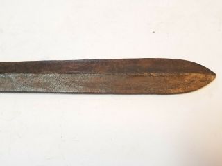HUGE AFRICAN ANCIENT IRON SOCKETED SPEAR HEAD ANTIQUE 23 