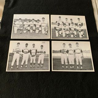 1963 Tacoma Giants Pcl Picture Pack Complete Set Of 4 Pacific Coast League Alou