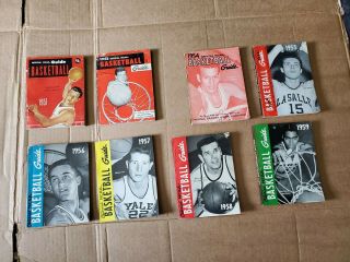 Ncaa Official Collegiate Basketball Guides,  1951 - 59 Missing 50 And 53 8 Total