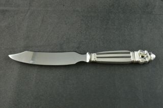 Georg Jensen Acorn Sterling Silver Handled Cheese Knife - 8 "