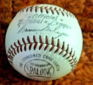 Vintage Spalding Official National League Baseball,  Warren Giles Pres. ,