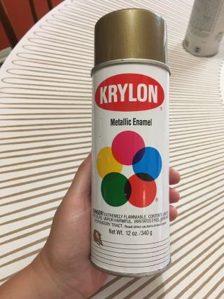 Vintage Krylon Bright Gold 1701 Enamel Vintage Spray Paint Can